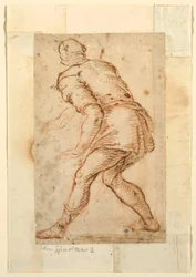 Zeichnung, Figurenstudie eines Mannes